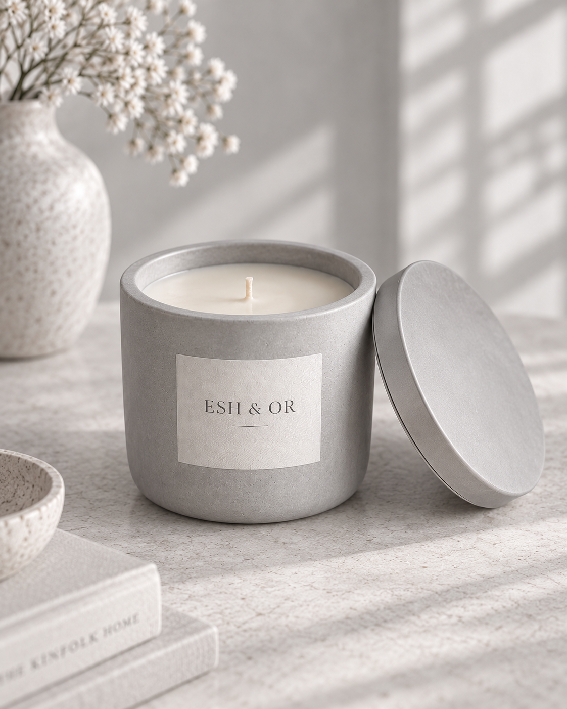 ESH & OR concrete candle